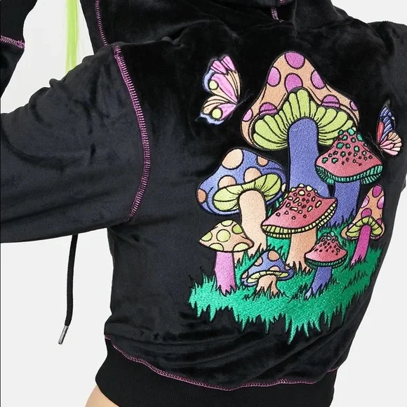 Current Mood:
Mind Trip Velour Zip-Up Hoodie - Picture 7 of 7